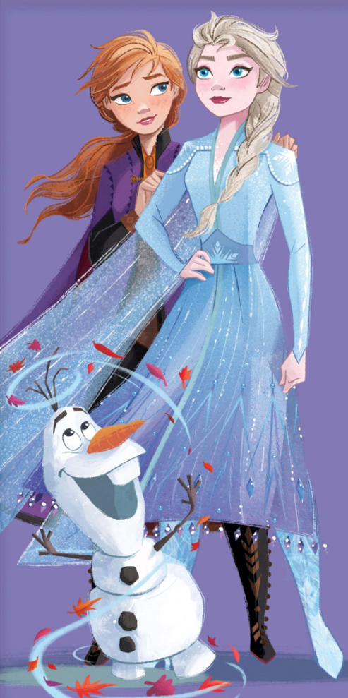 Dětská osuška Ledové Království Elsa Anna a Olaf