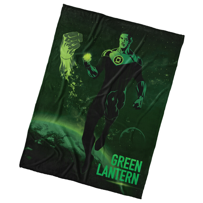 Mikroplyšová deka Green Lantern 150x200 cm
