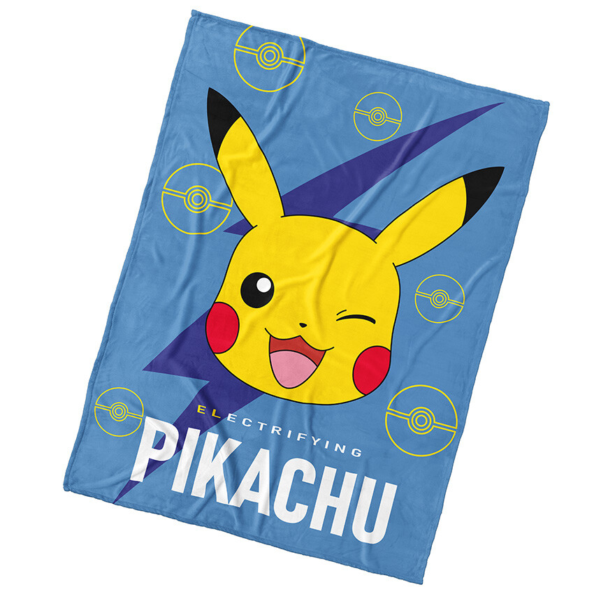 Dětská deka Pokémon Elektrický Pikachu 130x160 cm