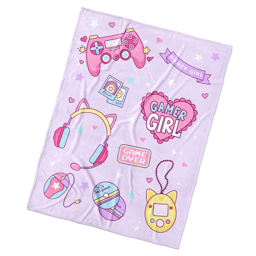Dětská deka Gamer Girl 130x170 cm