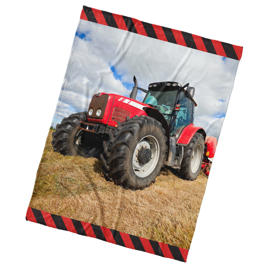 Dětská deka Červený Traktor 130x170 cm
