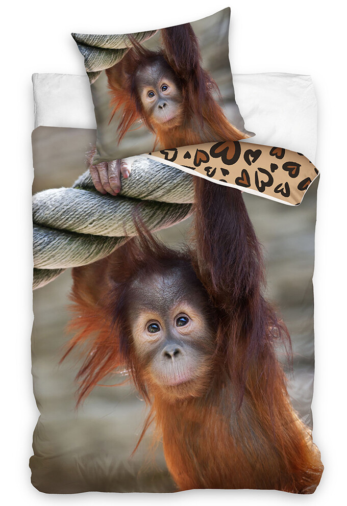 Bavlněné povlečení Opice Orangutan
