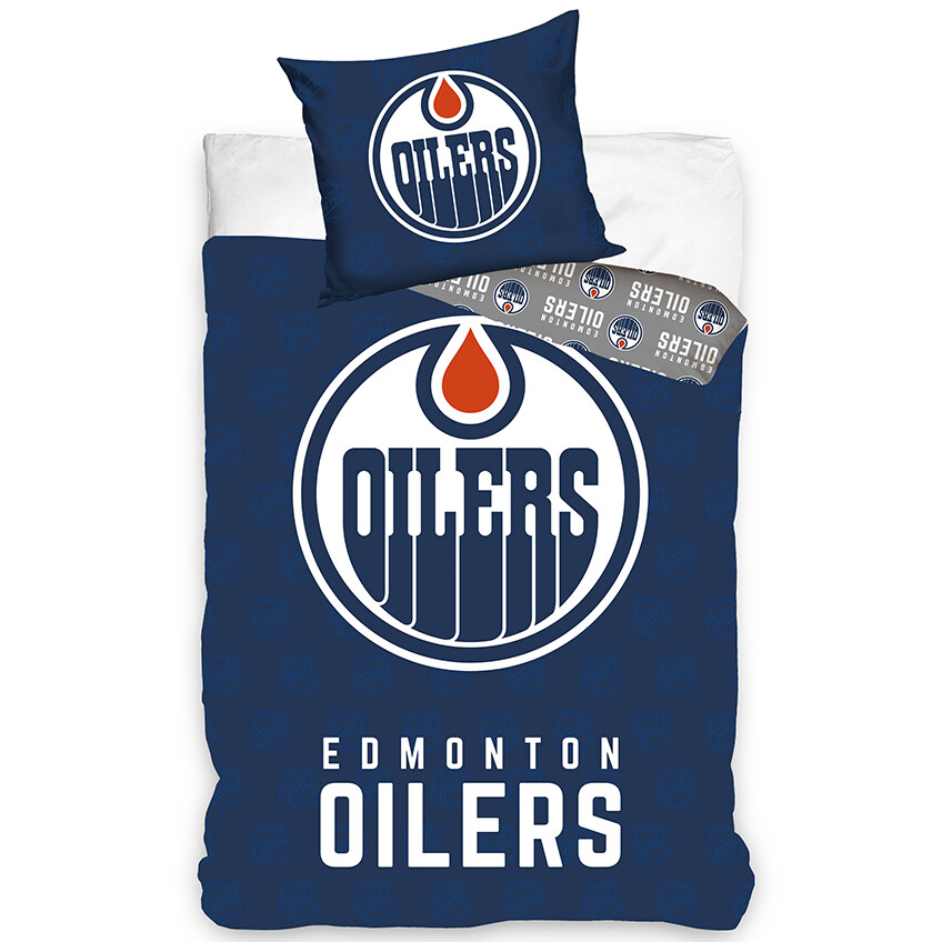 Hokejové povlečení NHL Edmonton Oilers Shields Rozměr: 135x200 + 80x80 cm