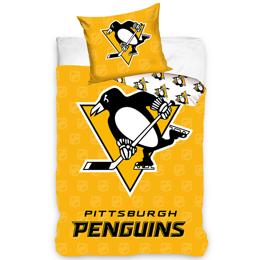 Hokejové povlečení NHL Pittsburgh Penguins Shields Rozměr: 135x200 + 80x80 cm