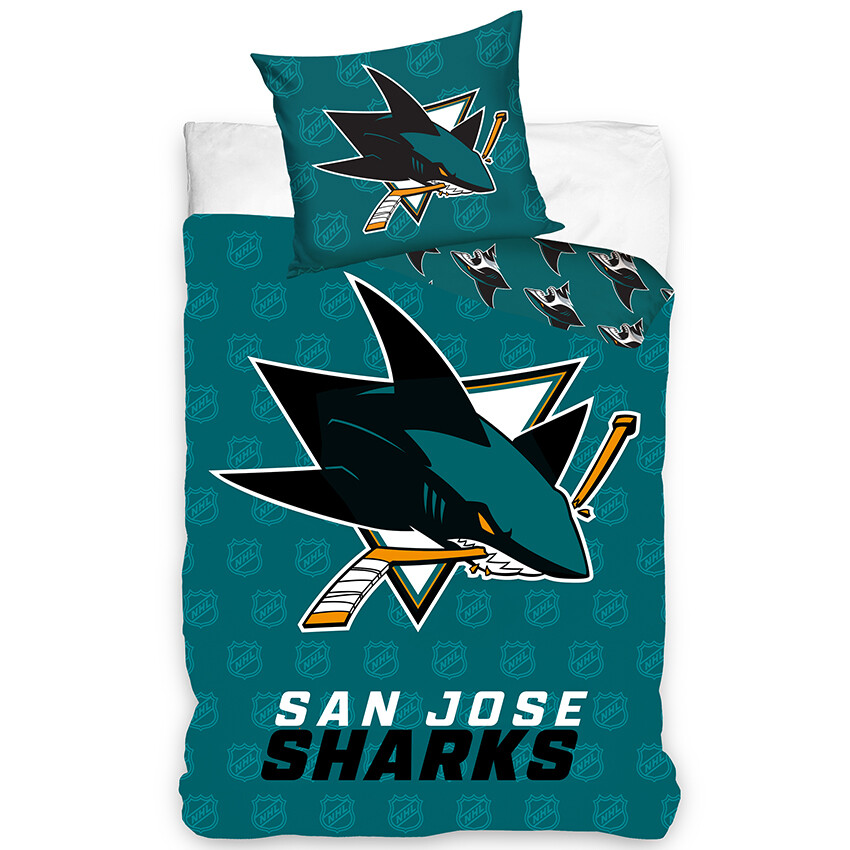 Hokejové povlečení NHL San Jose Sharks Shields Rozměr: 135x200 + 80x80 cm