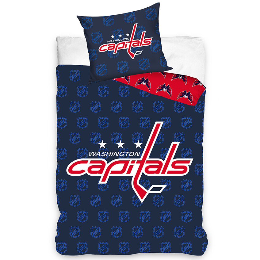 Hokejové povlečení NHL Washington Capitals Shields Rozměr: 135x200 + 80x80 cm