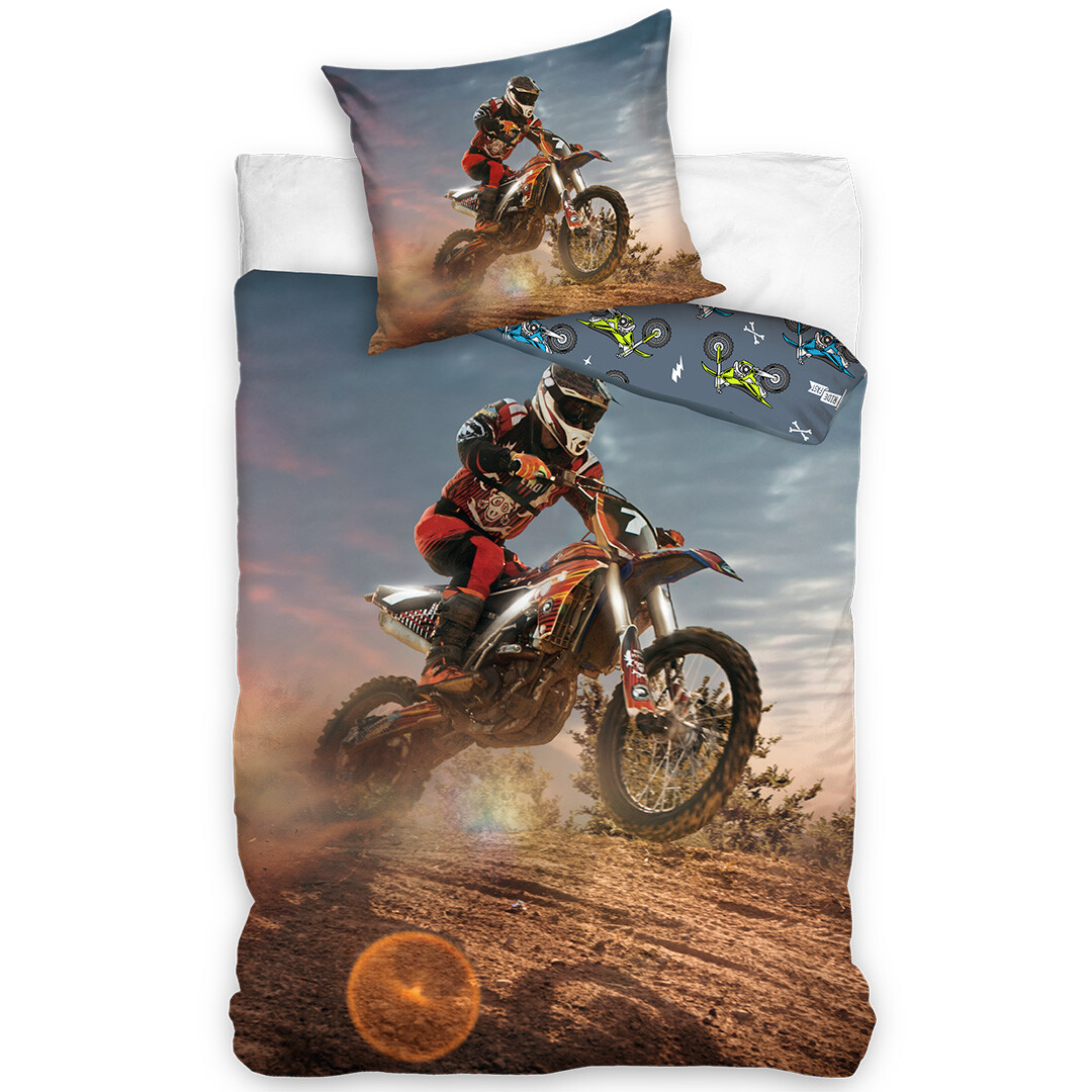 Bavlněné povlečení Motokros Závod v Poušti