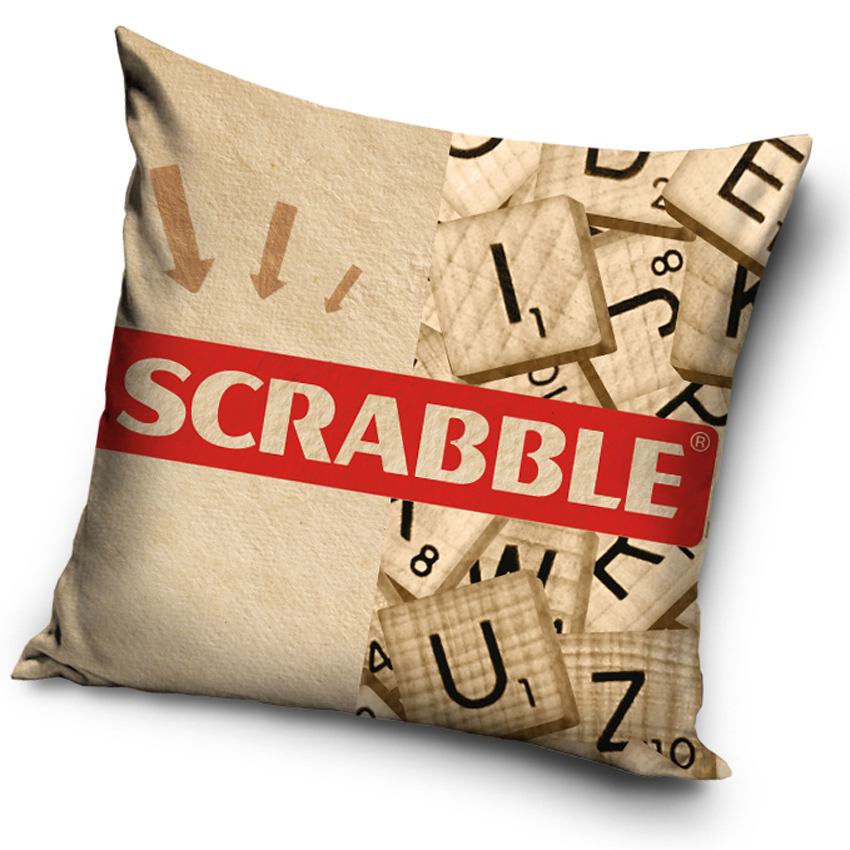 Polštářek Dřevěné Scrabble