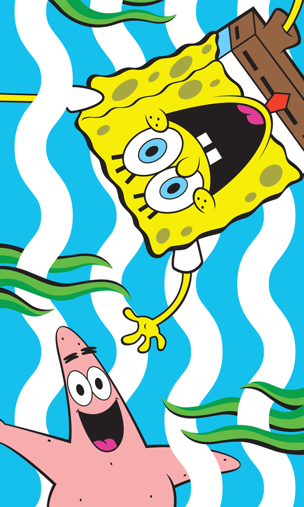 Dětský ručník Sponge Bob Zábava v Moři 30x50 cm