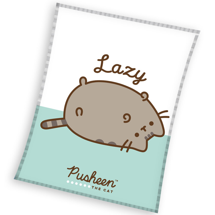 Dětská deka Kočička Pusheen Lazy Cat 130x170 cm