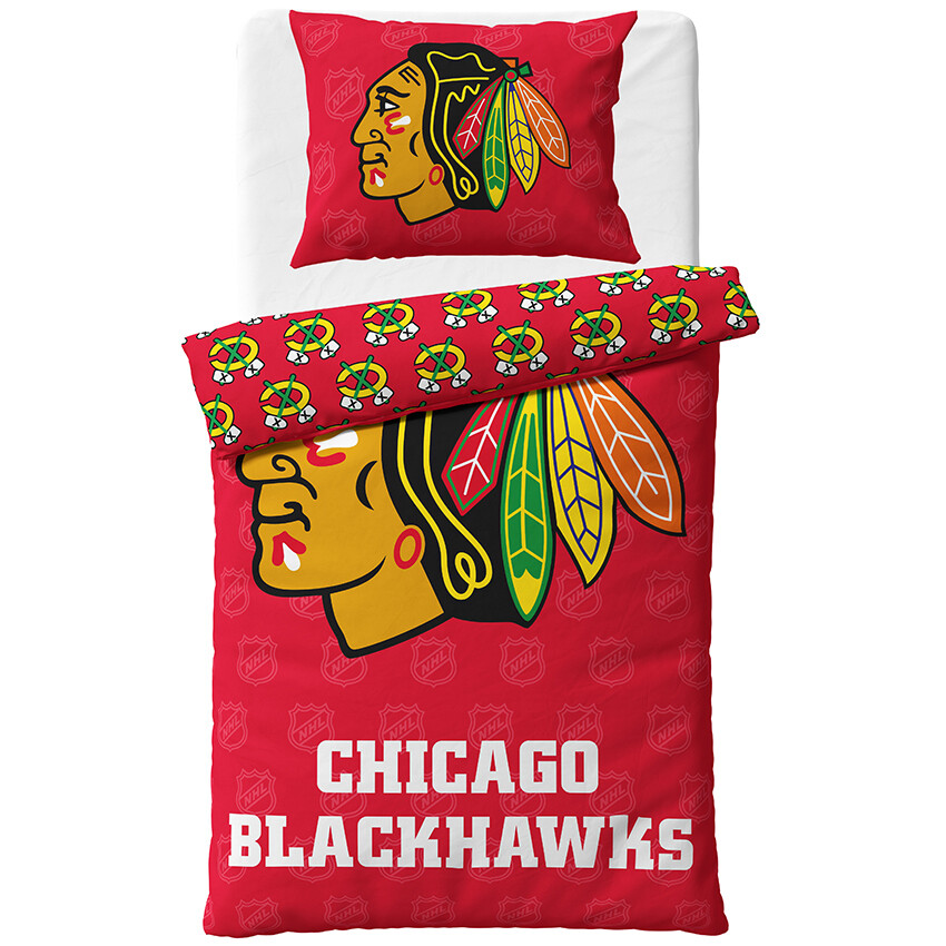 Hokejové povlečení NHL Chicago Blackhawks Shields Rozměr: 140x200 + 70x90