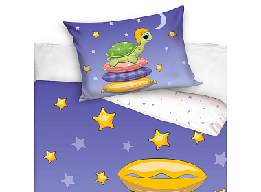 Bavlněné povlečení do postýlky Roztomilá Želva