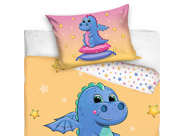 Bavlněné povlečení do postýlky Dráček Mráček