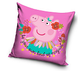 Velurový polštář Prasátko Pepina Květinová Víla