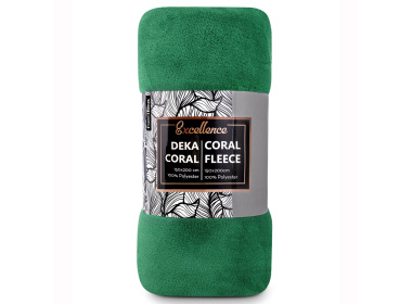 Deka mikroplyš 150x200 cm Zelená