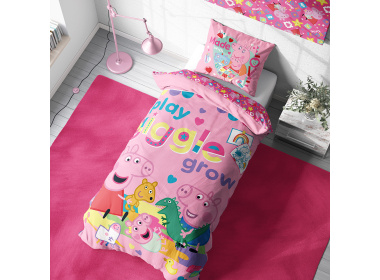 Dětské povlečení Prasátko Pepina Čas na Hraní