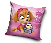 Velurový polštář Tlapková Patrola Skye a Huhu