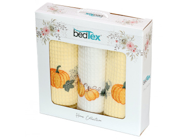 Dárková sada vaflových utěrek 3 ks Dýně