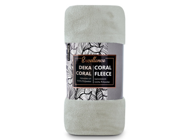 Deka mikroplyš 150x200 cm Šedá