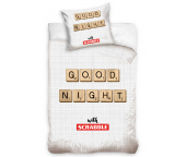 Bavlněné povlečení Scrabble Dobrou noc
