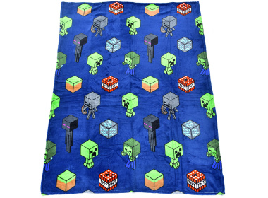 Dětská deka Minecraft Mob Monster 130x170 cm