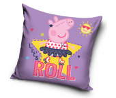 Dětský polštářek Prasátko Peppa na Bruslích