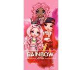 Dětská osuška Panenky Rainbow High Růžový Styl