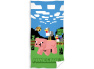 Dětská osuška Minecraft Prase a Kachna