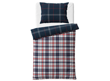 Flanelové povlečení Káro Oxford