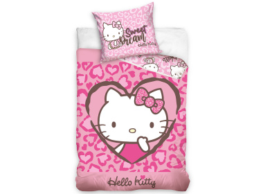 Dětské povlečení Hello Kitty Růžová Pohádka