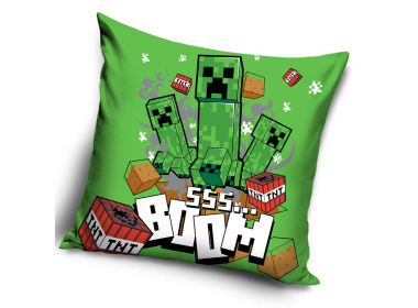 Dětský polštářek Minecraft Creeper Boom