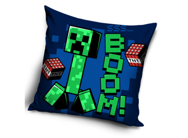Dětský polštářek Minecraft Creeper TNT