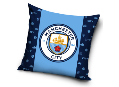 Polštářek Manchester City Blue Stripe