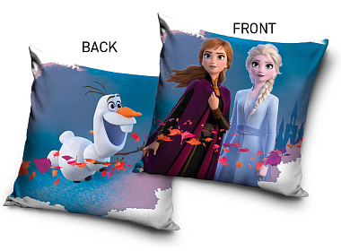 Velurový polštář Ledové Království do Neznáma Dál