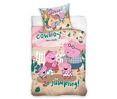 Dětské povlečení Prasátko Pepina Kovbojská Jízda