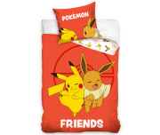 Dětské povlečení Pokémon Eeve a Pikachu