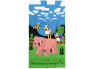 Dětská osuška Minecraft Prase a Kachna