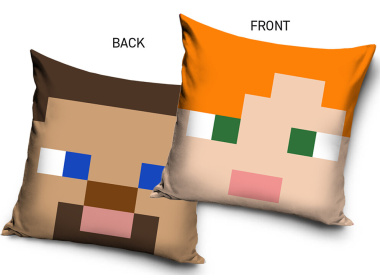 Dětský polštářek Minecraft Hero Faces