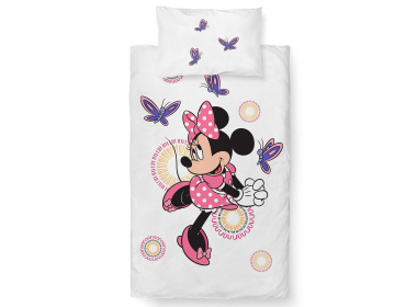Povlečení do postýlky Minnie a Motýlci