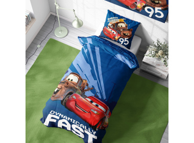 Povlečení Cars 3 Blesk McQueen a Burák