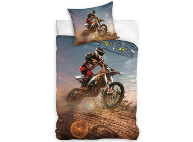 Bavlněné povlečení Motokros Závod v Poušti