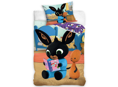 Povlečení do postýlky Zajíček Bing Čtení Pohádek