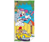 Dětská osuška Tom a Jerry Ve žlutém kabrioletu