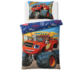 Dětské povlečení Plamínek a Čtyřkoláci Připraven na závod