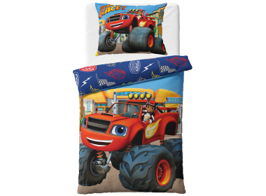 Dětské povlečení Plamínek a Čtyřkoláci Připraven na závod