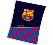 Fotbalová deka FC Barcelona Half of Stripes 150x200 cm