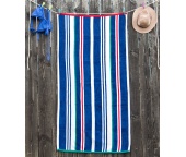 Plážová osuška Jet Set Stripes Modrá