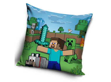 Dětský polštářek Minecraft Diamantový Bojovník