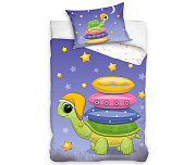 Bavlněné povlečení do postýlky Roztomilá Želva