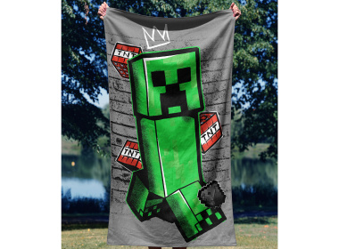 Dětská osuška Minecraft Creeper King